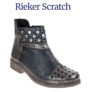 Rieker Scratch Studded Warm Lined Ankle Boots 9.5/10​